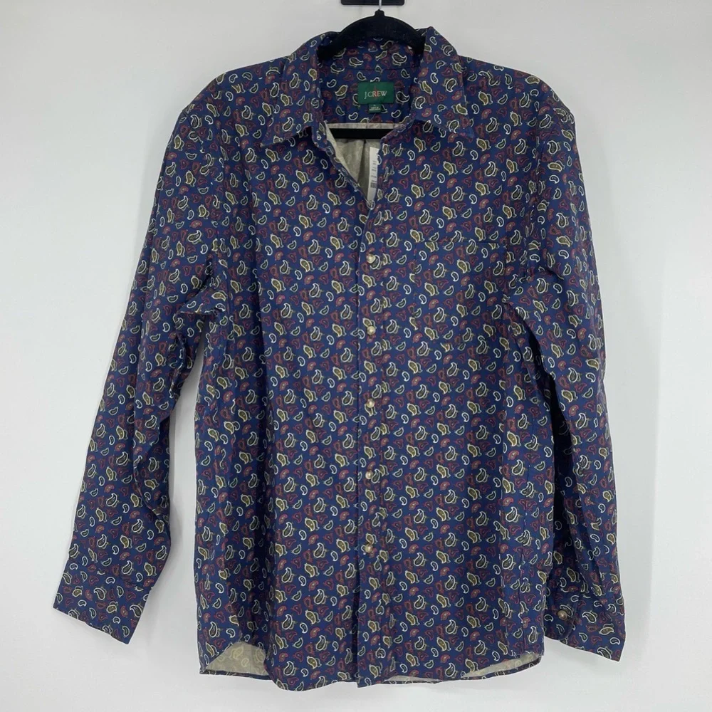J.Crew Vintage twill shirt in print
Item BK021 Paisley - Picture 1 of 6